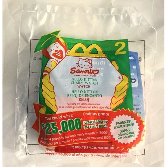 HELLO KITTY CHARM WATCH Collectible Sanrio Toy #2 NEW 2000 - Picture 3 of 4